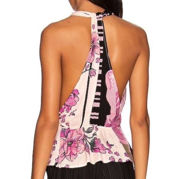 NWT Free People Hot Tropics Tank In Dark Combo - Picture 5 of 7